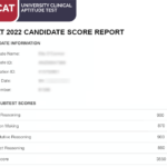 An example of a UCAT Scoresheet