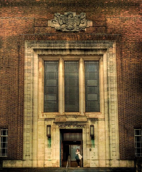 Entrance to the Birmingham Medical School Building