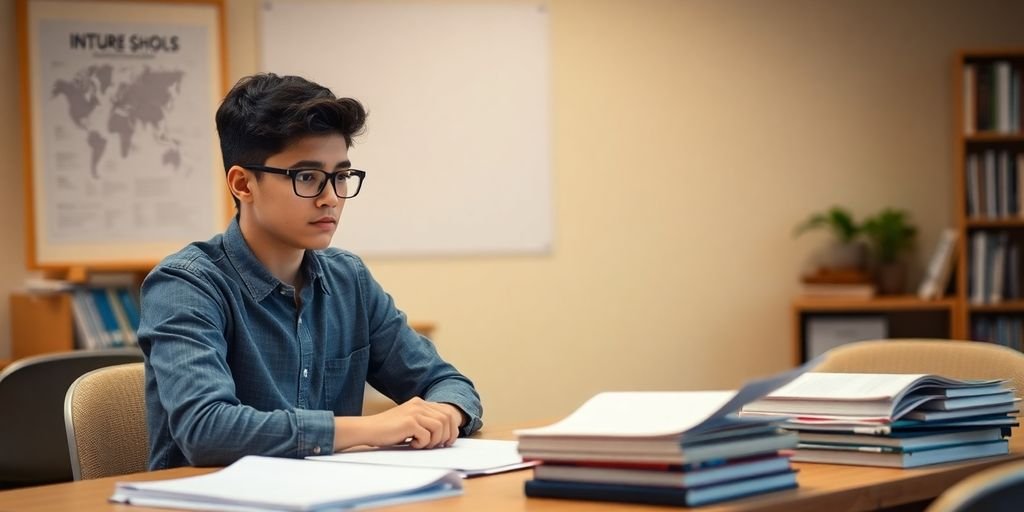 Medical Student Studying for his admissions interview